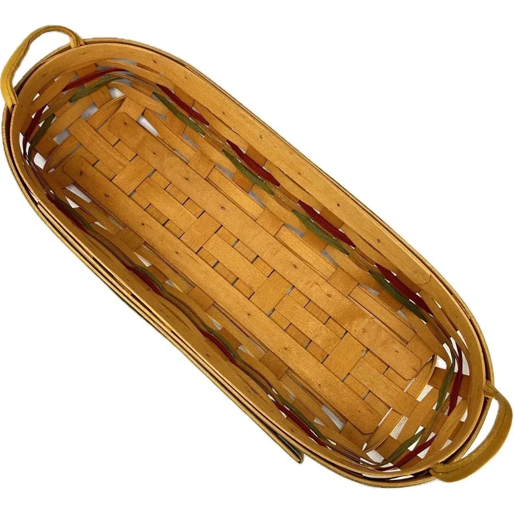 Longaberger 2000 Autumn‎ Reflections Small HARVEST BLESSINGS BASKET 2 Protectors